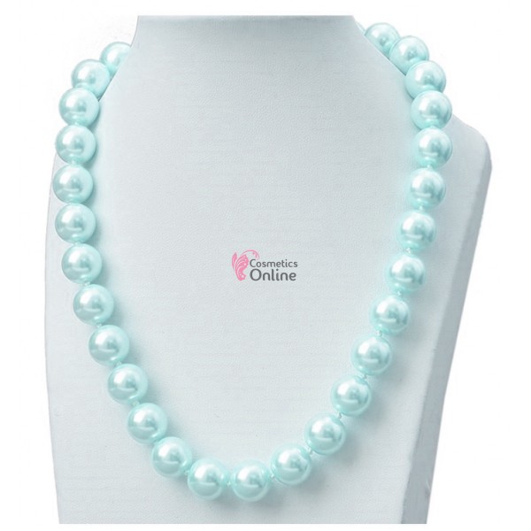 Colier  elegant AS45TT cu perle din sticla Blue Sky 47 cm